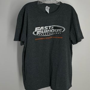 Fast  & Furious Supercharged universal Studios shirt XL promo